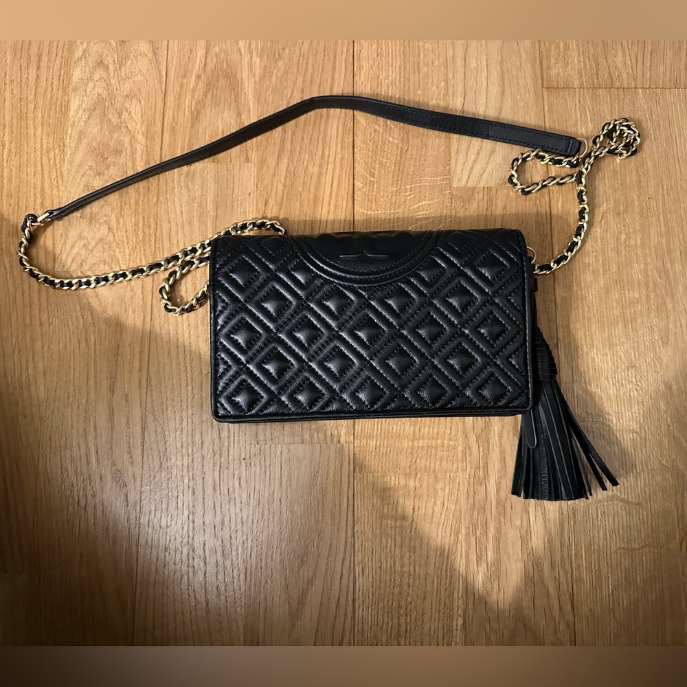 Black Tory Burch Wallet on Chain